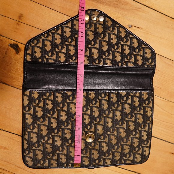 Vintage Christian Dior Monogram Trotter Canvas Clutch Bag - Picture 6 of 11